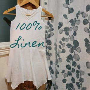 BOBOLI 100% LINEN HANDKERCHIEF DRESS